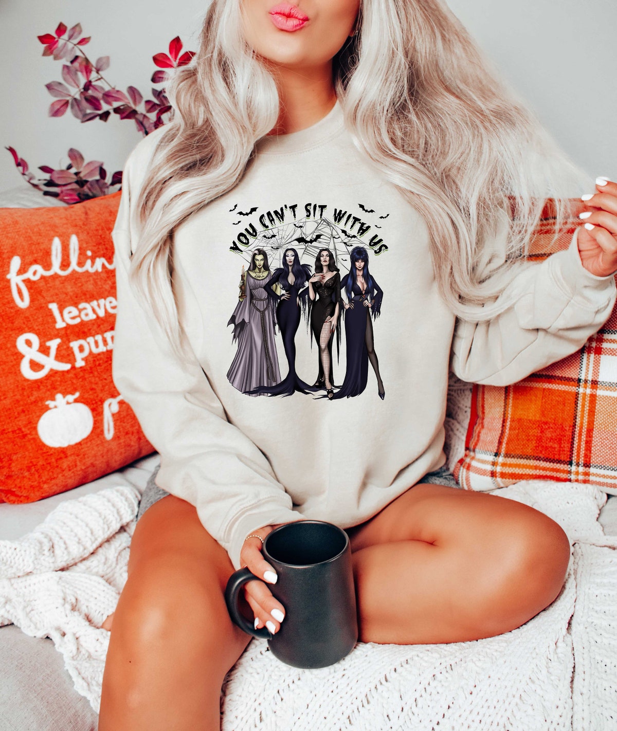 Halloween Witches Sweatshirt, You Cant Sit With Us, Funny Sanderson Sisters Shirt Halloween Witches Sweatshirt, You Cant Sit With Us, Funny Sanderson Sisters Shirt