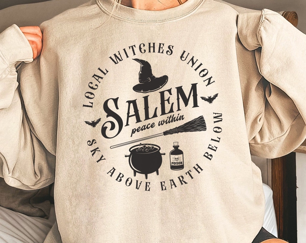 Witch Sweater, Salem Halloween Shirt, Local Witches Union, Spooky Season Sweatshirt Witch Sweater, Salem Halloween Shirt, Local Witches Union, Spooky Season Sweatshirt