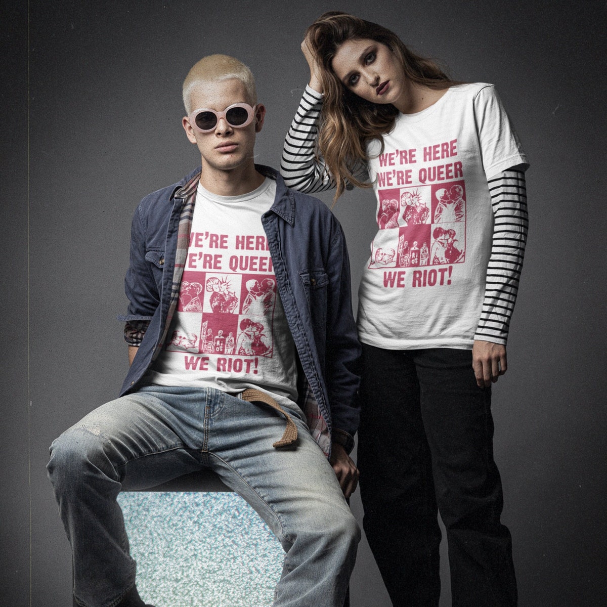 We’re Here We’re Queer We Riot Shirt, LGBTQ Shirt, Les Gay Pride Shirt, Pride Month Gifts