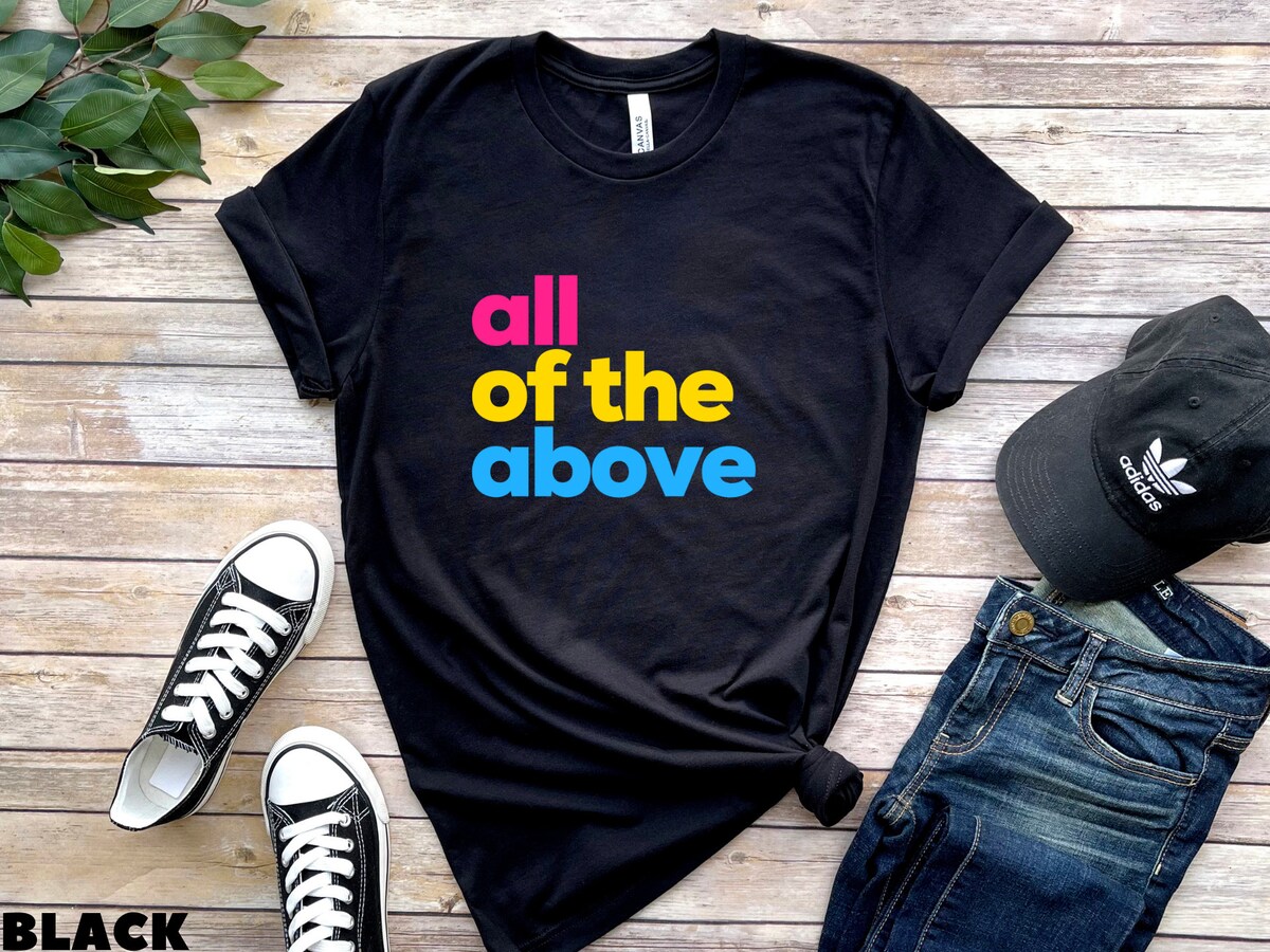 Pansexual T-Shirt, All Of The Above Tee, LGBT Pride Month Shirt Pansexual T-Shirt, All Of The Above Tee, LGBT Pride Month Shirt