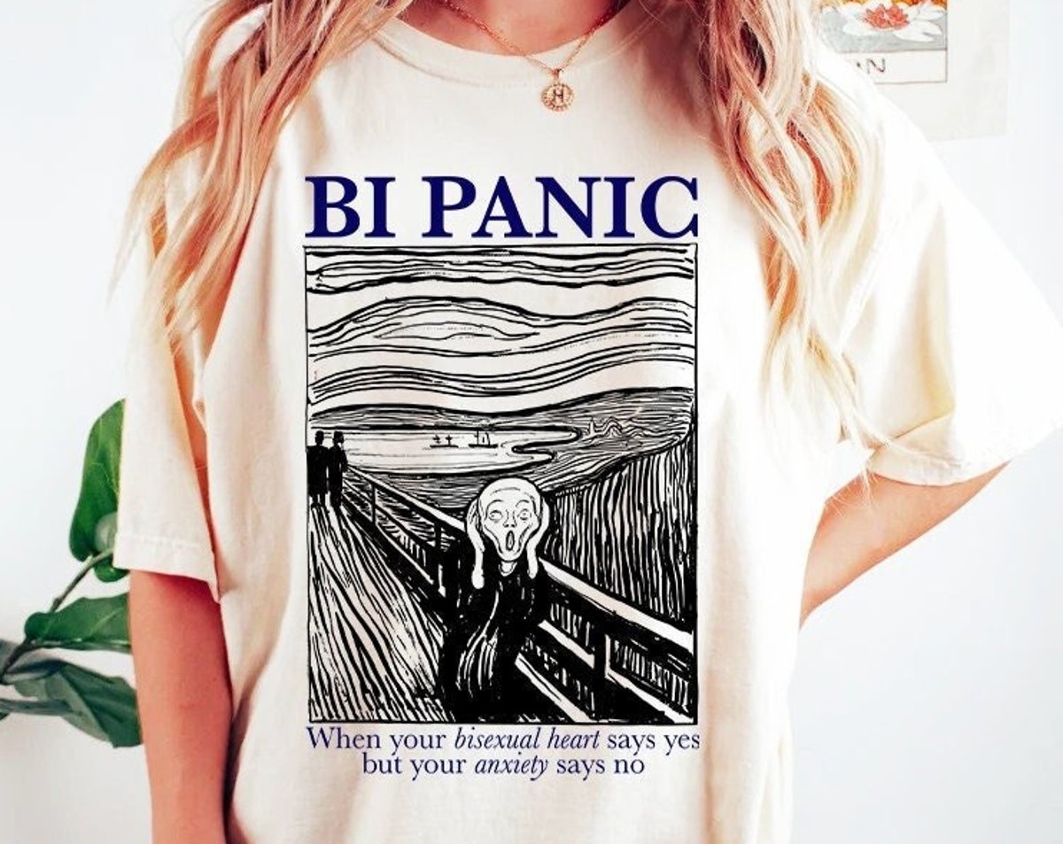 Bi Panic Shirt, Bisexual Pride Shirt, Funny LGBTQ Gift Bi Panic Shirt, Bisexual Pride Shirt, Funny LGBTQ Gift