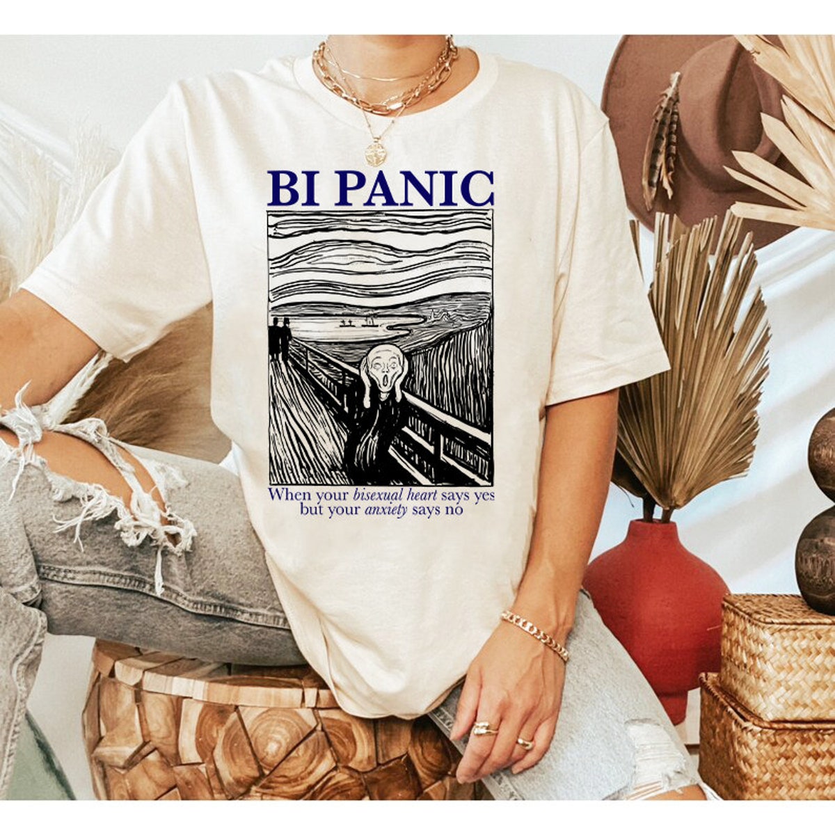 Bi Panic Shirt, Bisexual Pride Shirt, Funny LGBTQ Gift