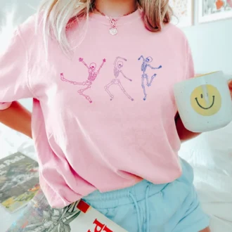 Funny Bisexual Pride Shirt, Dancing Skeleton LGBTQ+ Tee, Bi Pride, Gay Pride, Lesbian Pride, Rainbow Pride Gift Funny Bisexual Pride Shirt, Dancing Skeleton LGBTQ+ Tee, Bi Pride, Gay Pride, Lesbian Pride, Rainbow Pride Gift