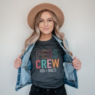 Pediatric Nurse T-Shirt, Peds Crew Shirt, Nurses Week Gift, RN Nurse Gifts