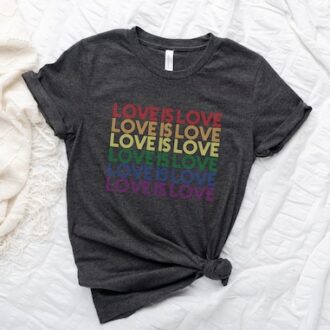Love is Love LGBT Support Shirt, Gay Pride Tee, Rainbow Pride T-Shirt, Queer Gift Love is Love LGBT Support Shirt, Gay Pride Tee, Rainbow Pride T-Shirt, Queer Gift
