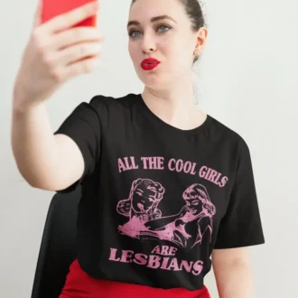 Cool Girls Are Lesbians Shirt, LGBTQ+ Pride T-shirt, Lesbian Gift Tee