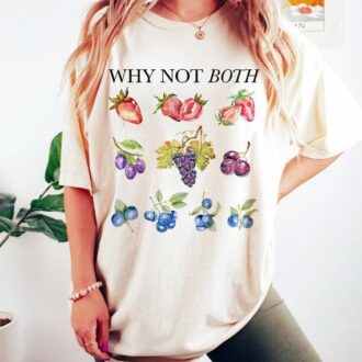 Why Not Both Shirt, Subtle Bisexual T-shirt, Fruity Tee, Queer Pride Shirt Why Not Both Shirt, Subtle Bisexual T-shirt, Fruity Tee, Queer Pride Shirt