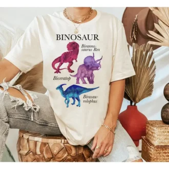 Funny Bisexual Dinosaur Shirt, Subtle Bi Pride Tee, Bisexual Gift