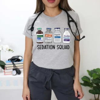 Sedation Squad ICU Nurse Shirt, Funny Nurse Gifts, Nurse Apparel