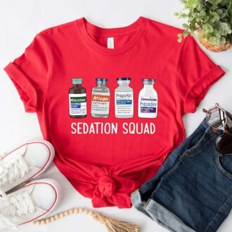 Sedation Squad ICU Nurse Shirt, Funny Nurse Gifts, Nurse Apparel